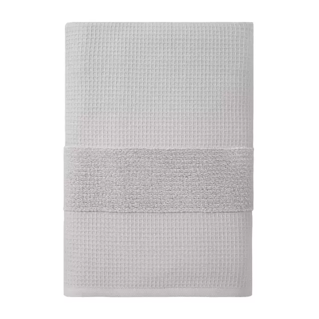 Haven™ Organic Cotton Waffle & Terry Bath Sheet in Lunar Rock
