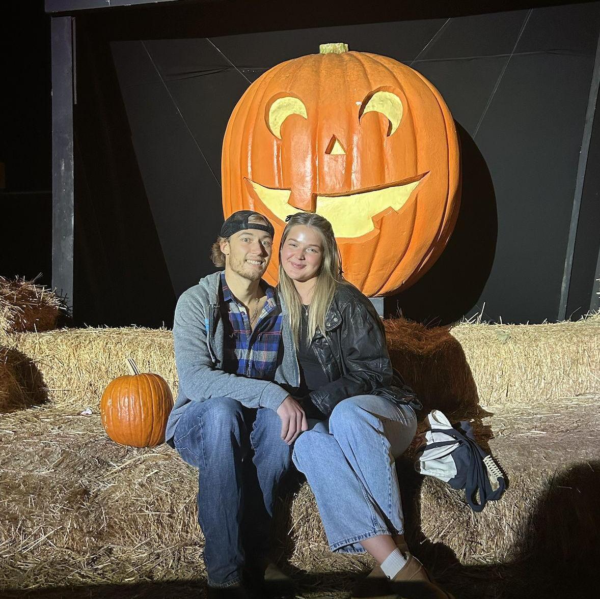 Us in the fall of 2023 at a Halloween fair in the Malibu Canyon.