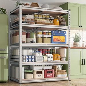 REIBII 2020LBS Garage Shelving Heavy Duty 5 Tier Storage Shelves - Galvanized