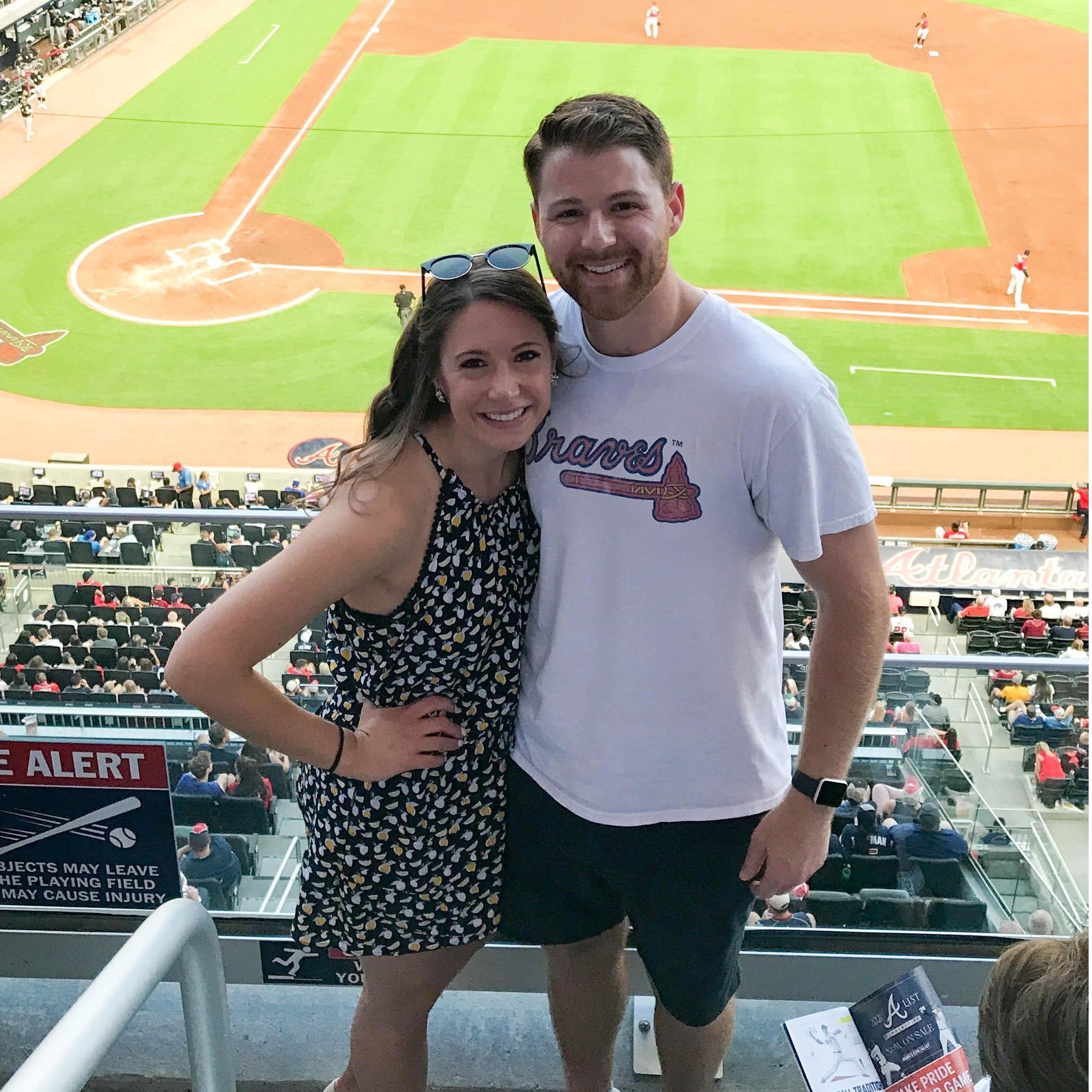 First pic together on date #3! Braves game - August 2019.