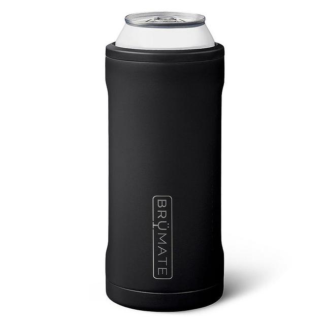 BrüMate Hopsulator Juggernaut Can Cooler Insulated for 24oz  / 25oz Cans | Can Coozie Insulated Stainless Steel Drink Holder for Beer, Tea, and Energy Drinks (Matte Black)