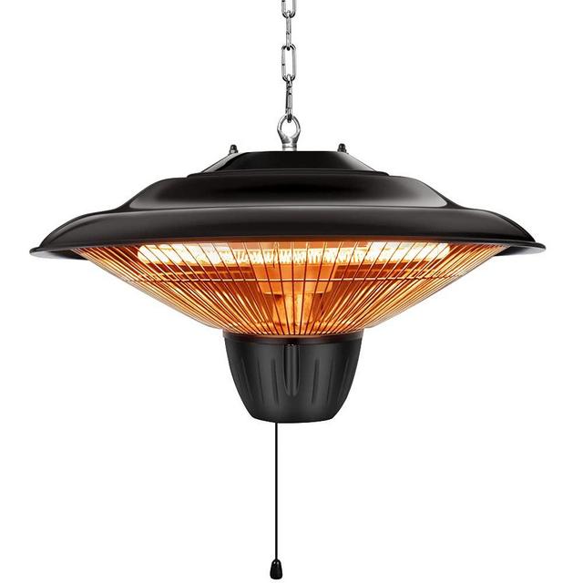 Patio Hanging Heater-TRUSTECH Patio Heater, 1500W Outdoor Heater, Electric Heater for Courtyard, 3 Seconds Heating, Waterproof, Patio Heaters for Outdoor and Indoor, Quiet Operation, Tip-Over Shut Off