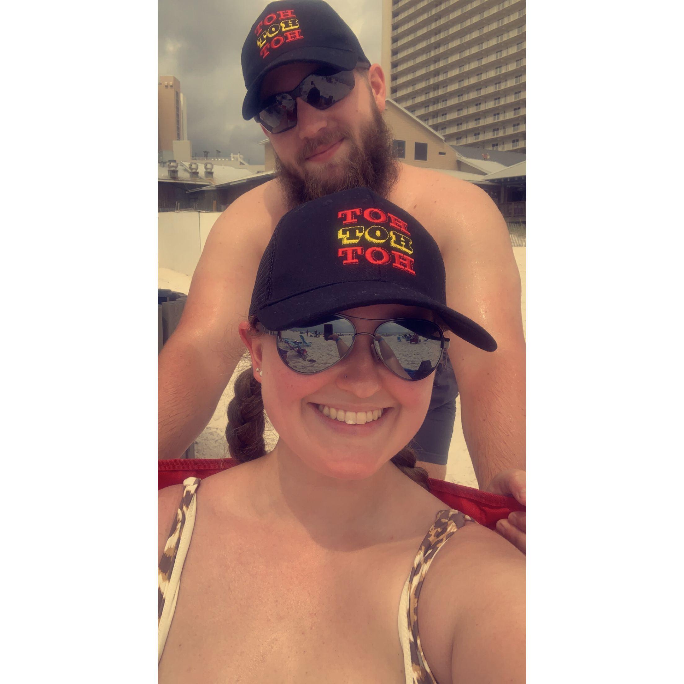 Beach trip with all our friends
