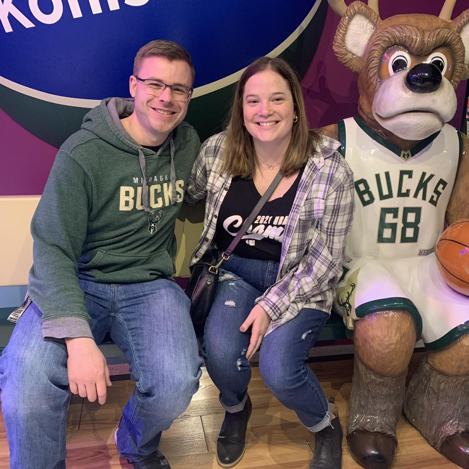 Our first Bucks game!