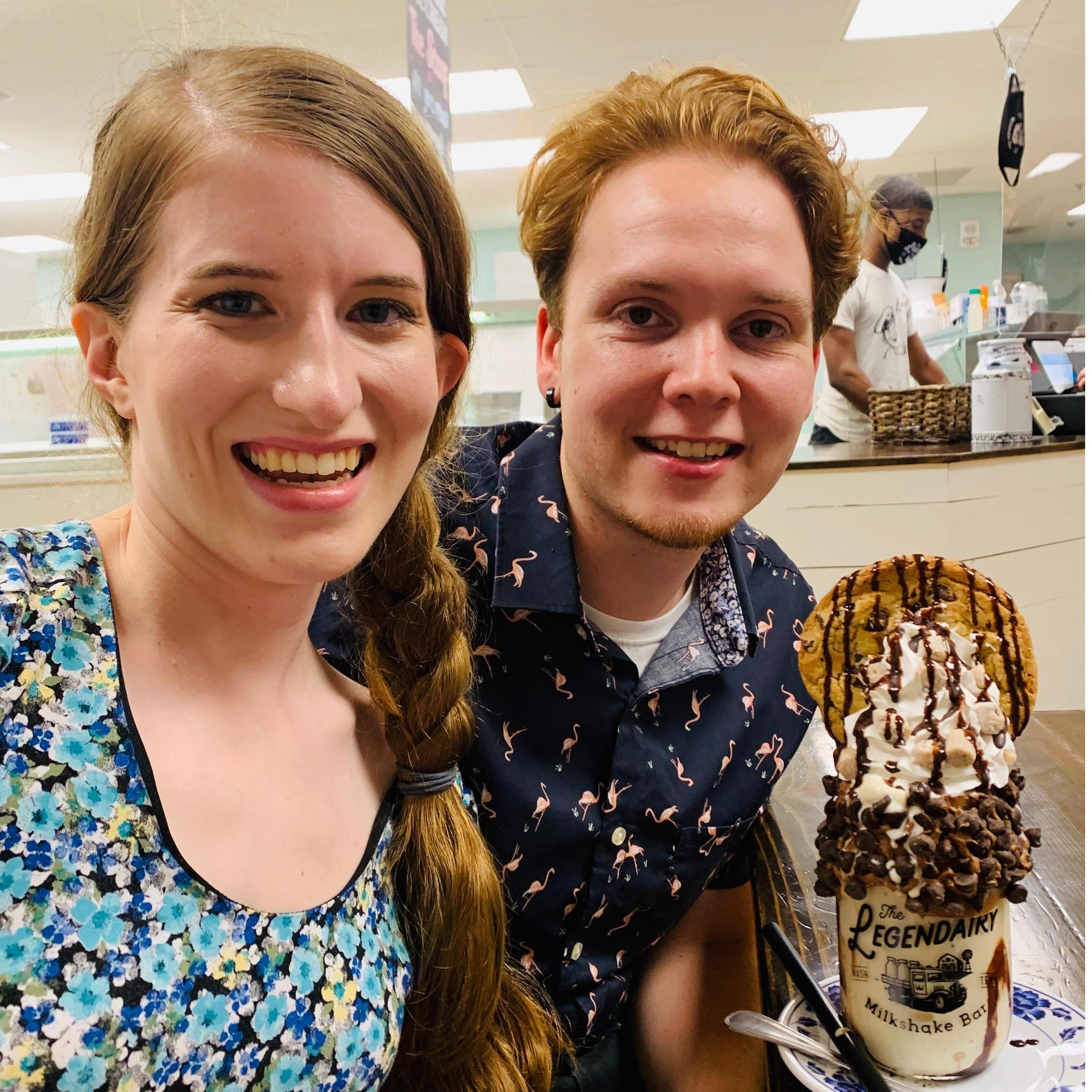 Birthday milkshakes with Ben! You can taste one of these ginormous concoctions for yourself - click on "Things to Do"!