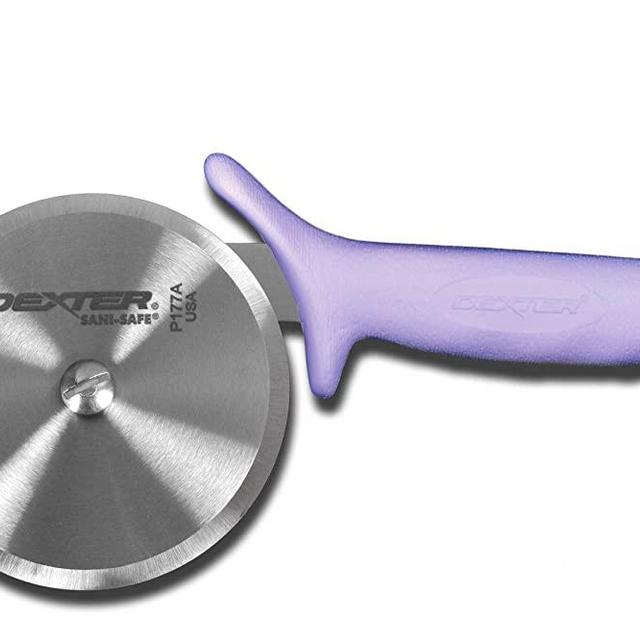 Dexter-Russell 18023P Outdoors 4" Pizza Cutter with Purple Handle