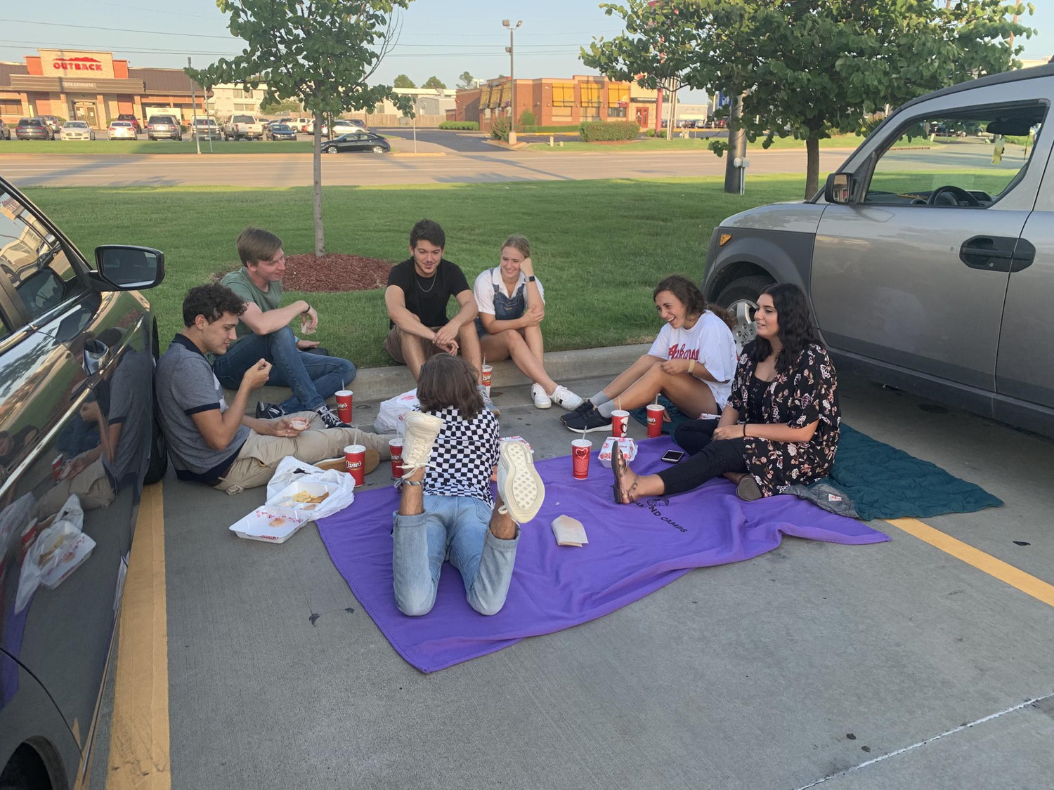 Party in Caine's parking lot :P