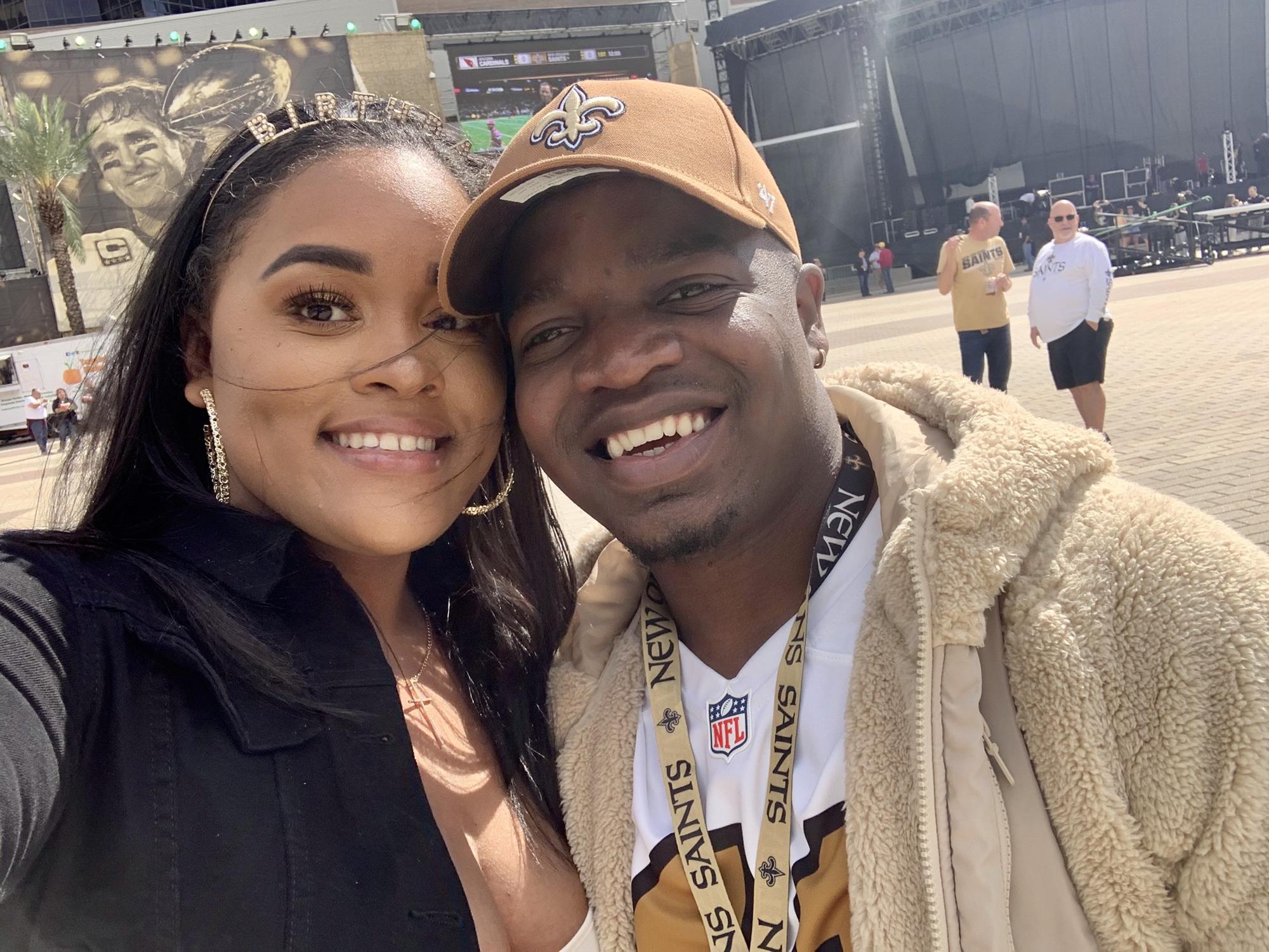 Jaelen’s 23rd Birthday at the Saints game