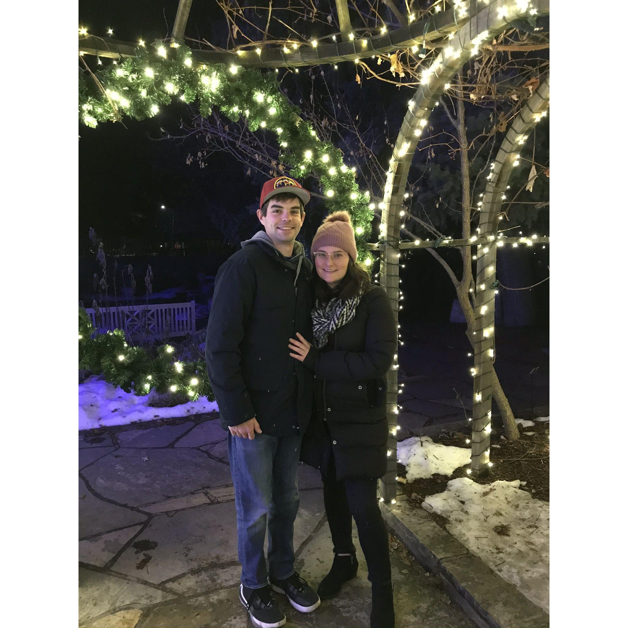 Date night at Blossoms of Light, Denver Botanic Gardens