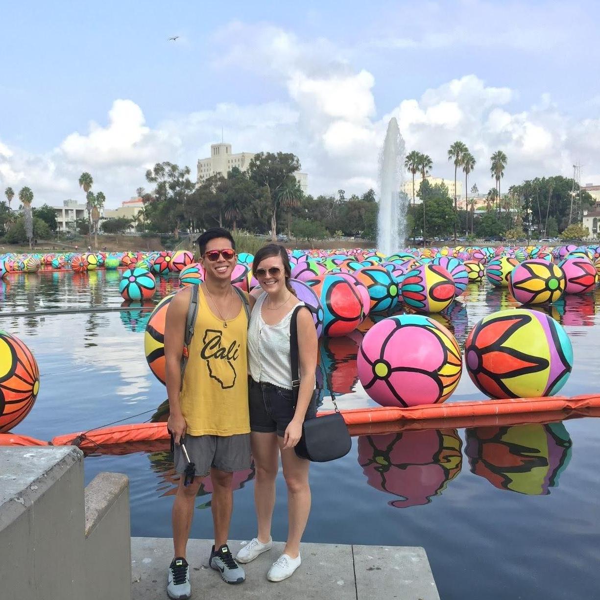 Art installation at MacArthur Park in LA