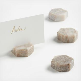 Marble Place Card Holders/Cheese Markers, Set of 4