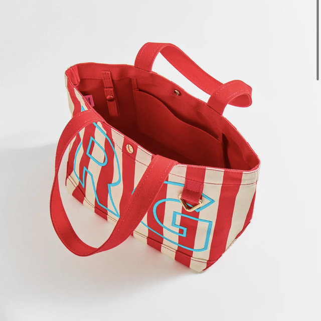 Medium Striped Tote - Custom Riviera - QMS