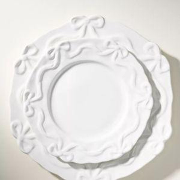 Benedita Bow Stoneware Side Plates, Set of 4