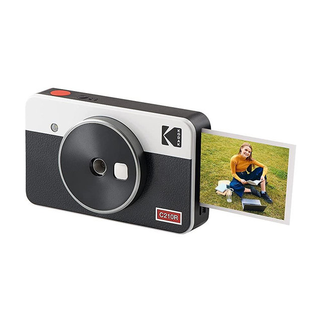 Kodak Mini Shot 2 Retro Portable Wireless Instant Camera & Photo Printer, Compatible with iOS & Android and Bluetooth Devices, Real Photo (2.1x3.4) 4Pass Technology - White