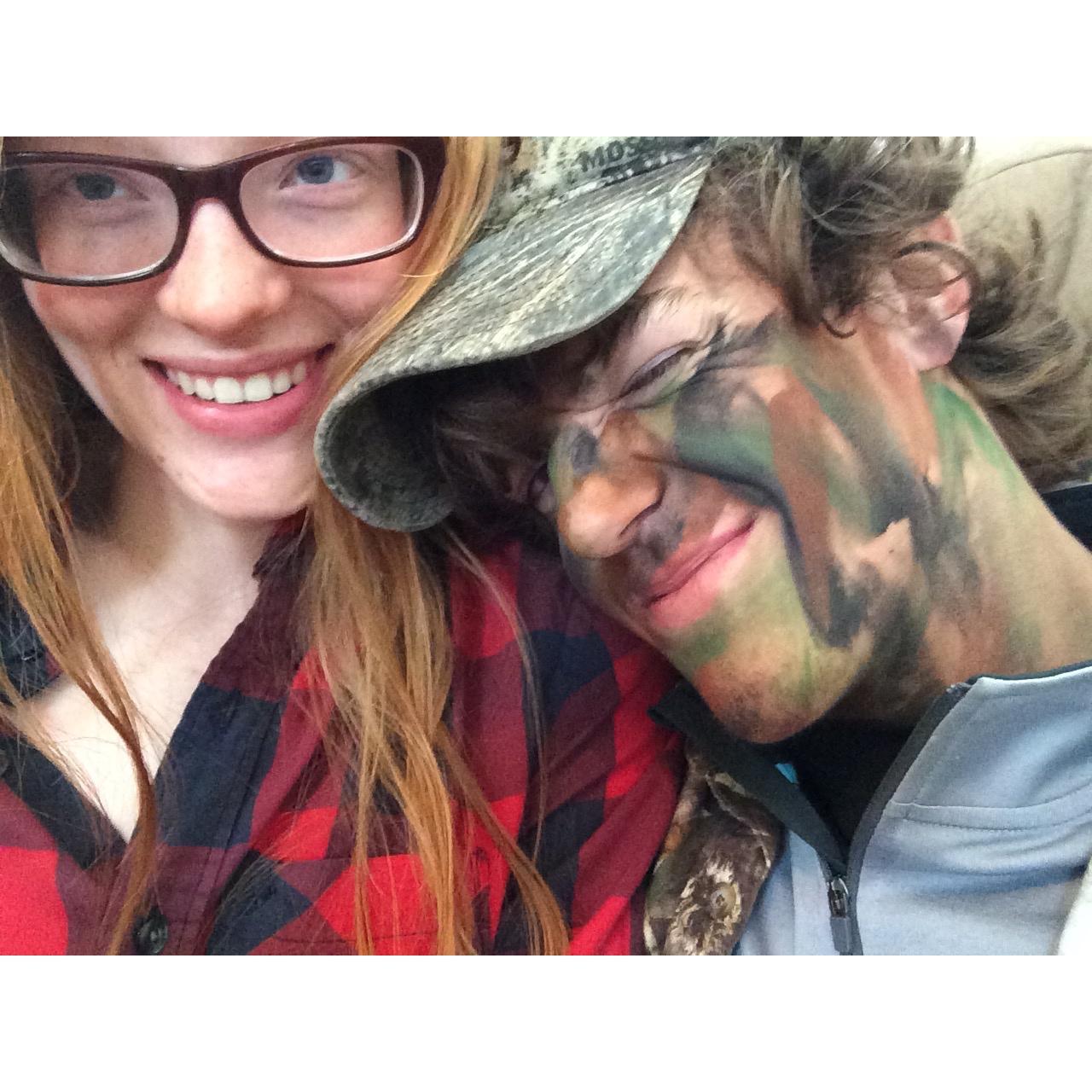 Brock used to drive to my mommas house to come see me the mornings after he went duck hunting with my brothers.