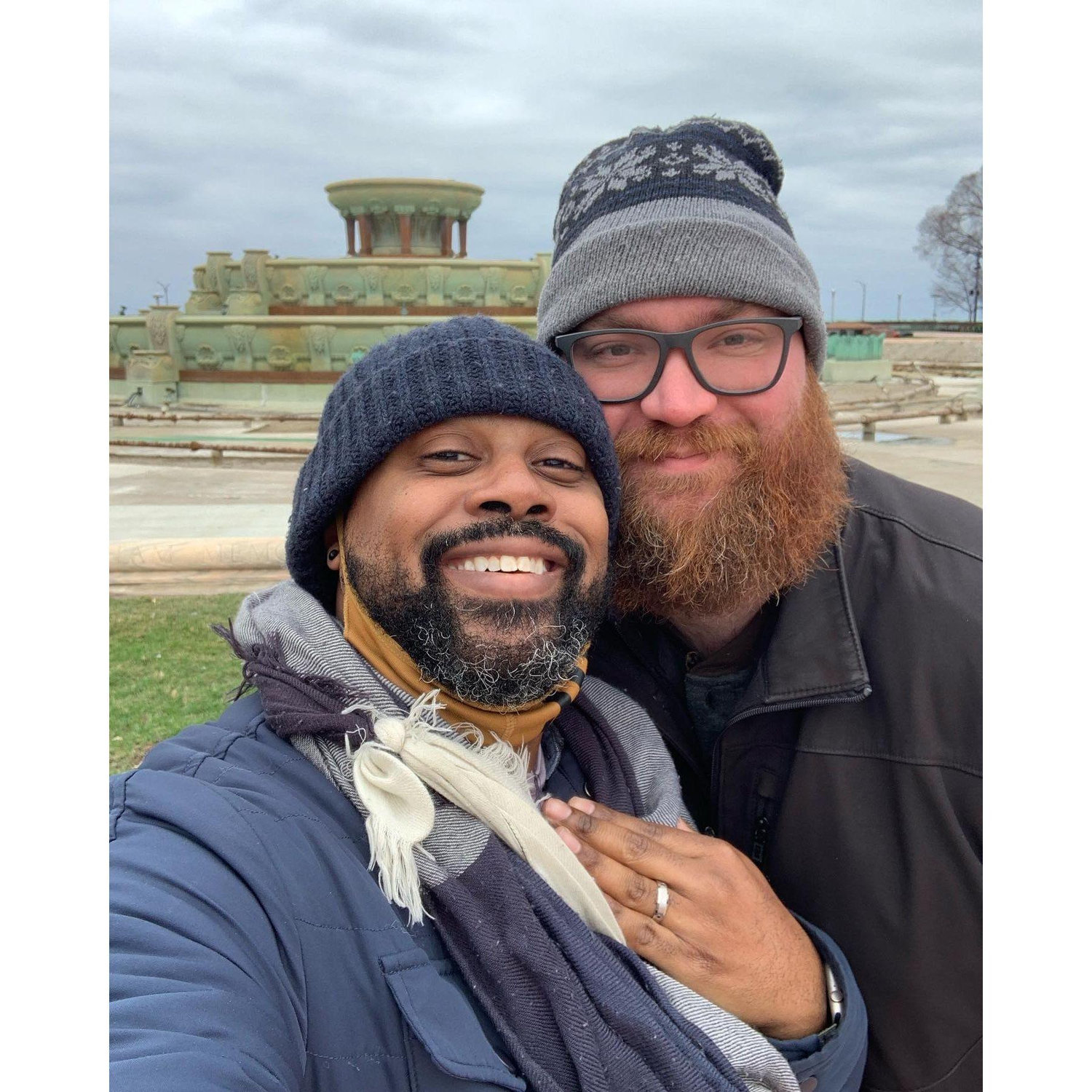 John proposed to me on March 27, 2022 in the exact spot where we said “I love you” for the first time - Buckingham Fountain, Chicago, IL