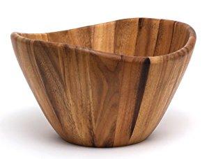 Lipper International 1174 Large Wavy Bowl, Acacia
