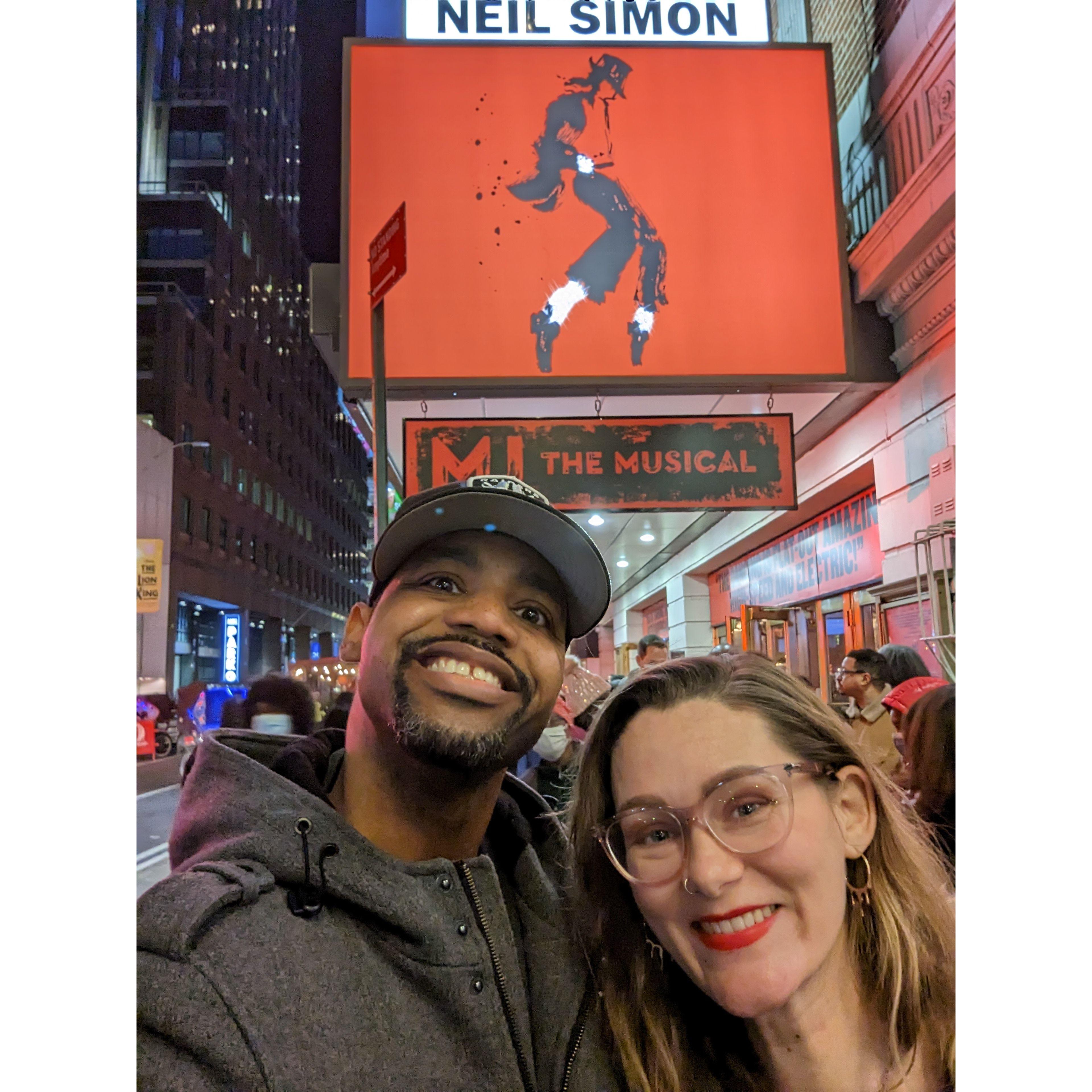 New York trip to see the MJ show