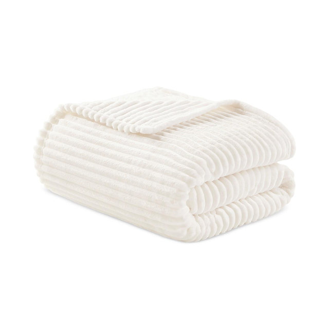 Arch Studio Ribbed Plush Blanket, Full/Queen, Macy's Exclusive
