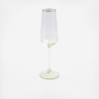 Rainbow Champagne Flute, Set of 4