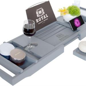 Royal Craft Wood Bamboo Bathtub Tray