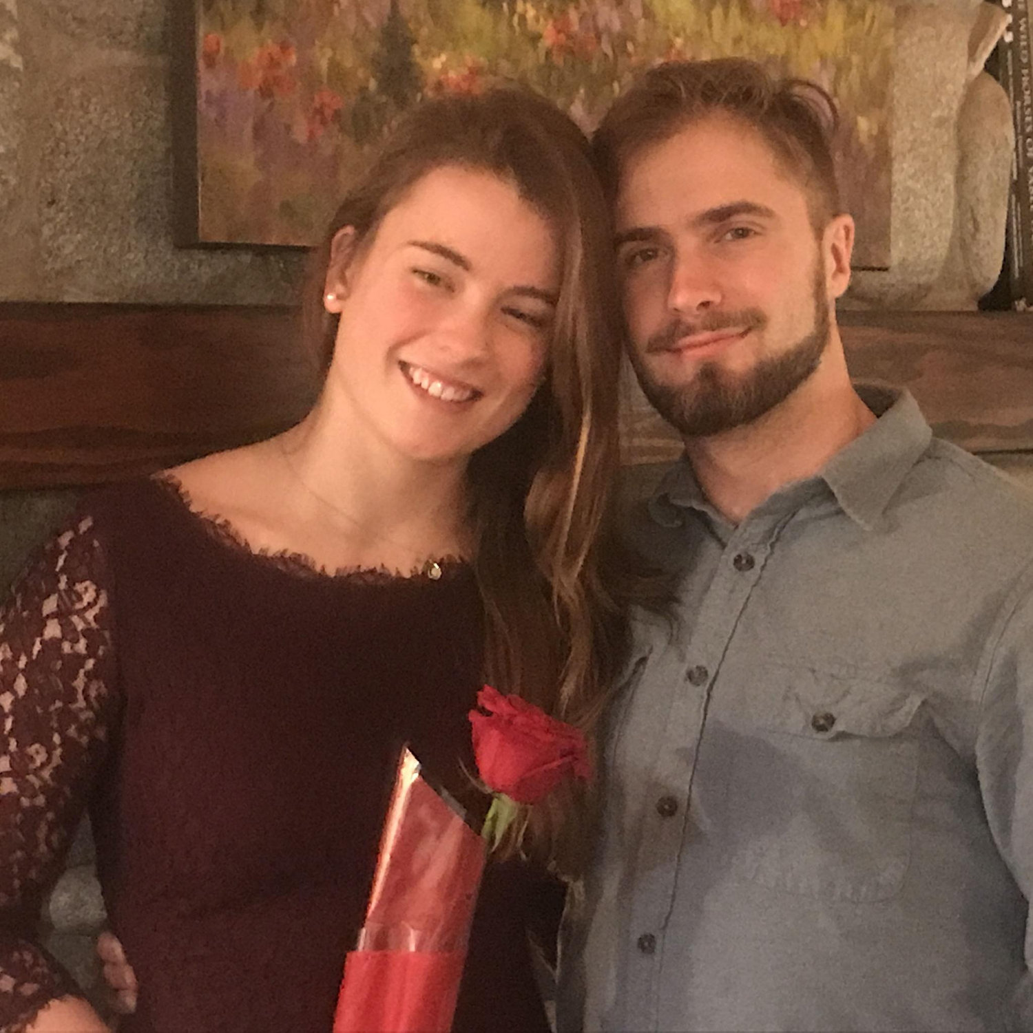 Our first Valentines day together -- fun fact, Brooklyn still has that rose perfectly dried in safe keeping 🩵