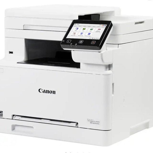 Canon - imageCLASS MF663Cdw Wireless Duplex Color Laser All-In-One Printer with 50-Sheet ADF - White