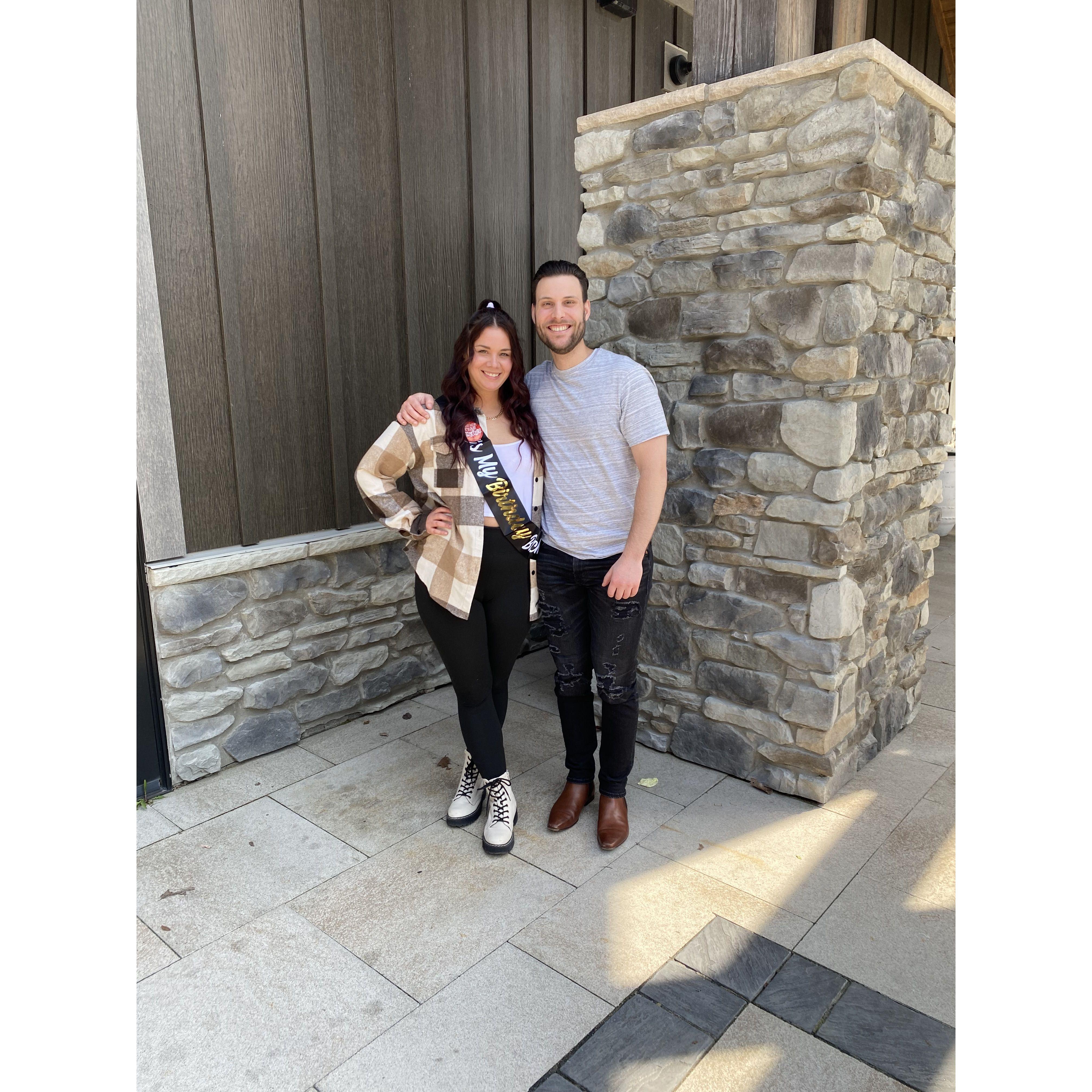 First birthday celebration together, my 29th