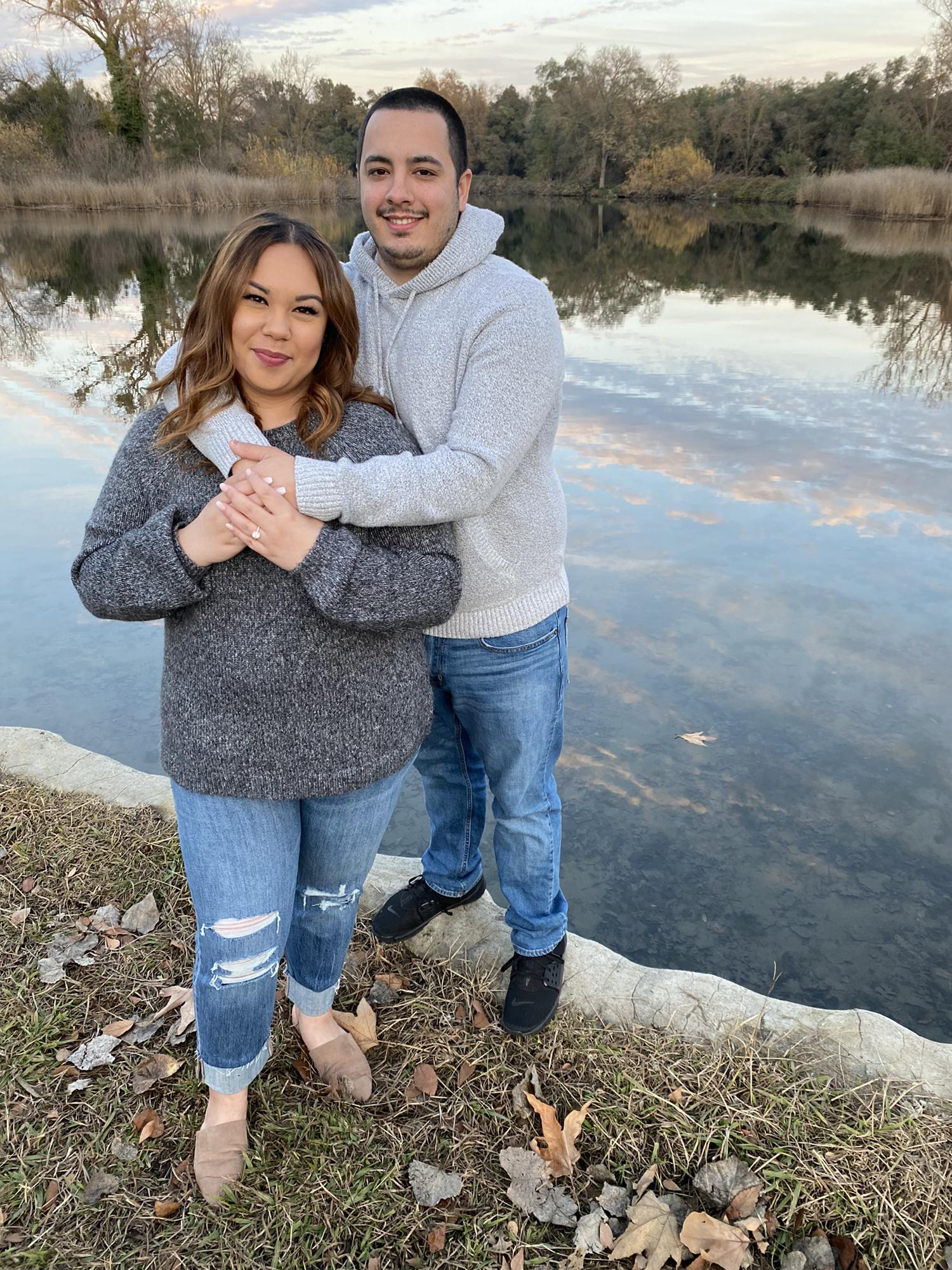 Impromptu engagement photo session
