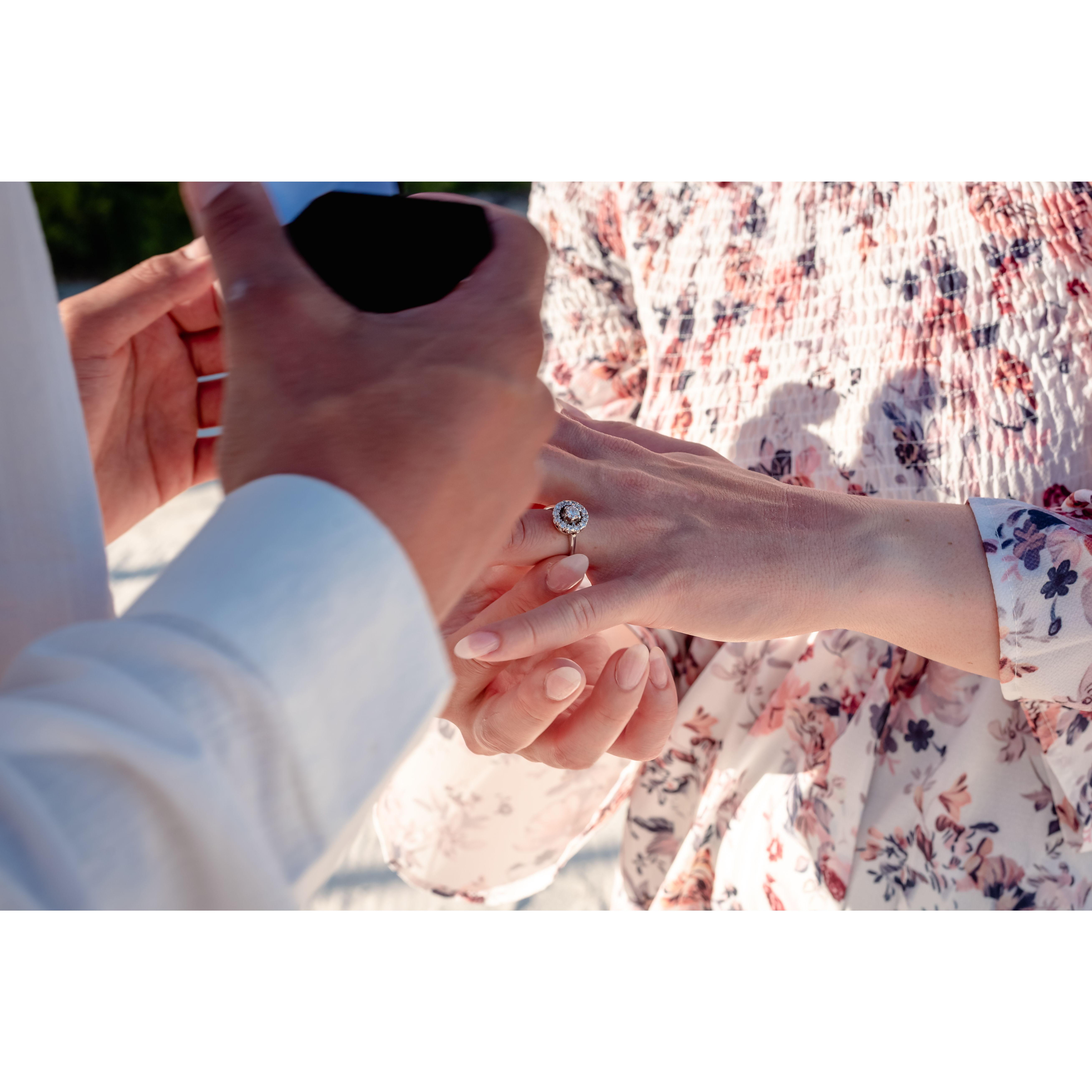 This gorgeous ring came from his precious grandmother, JoAnn (Jody's mom).