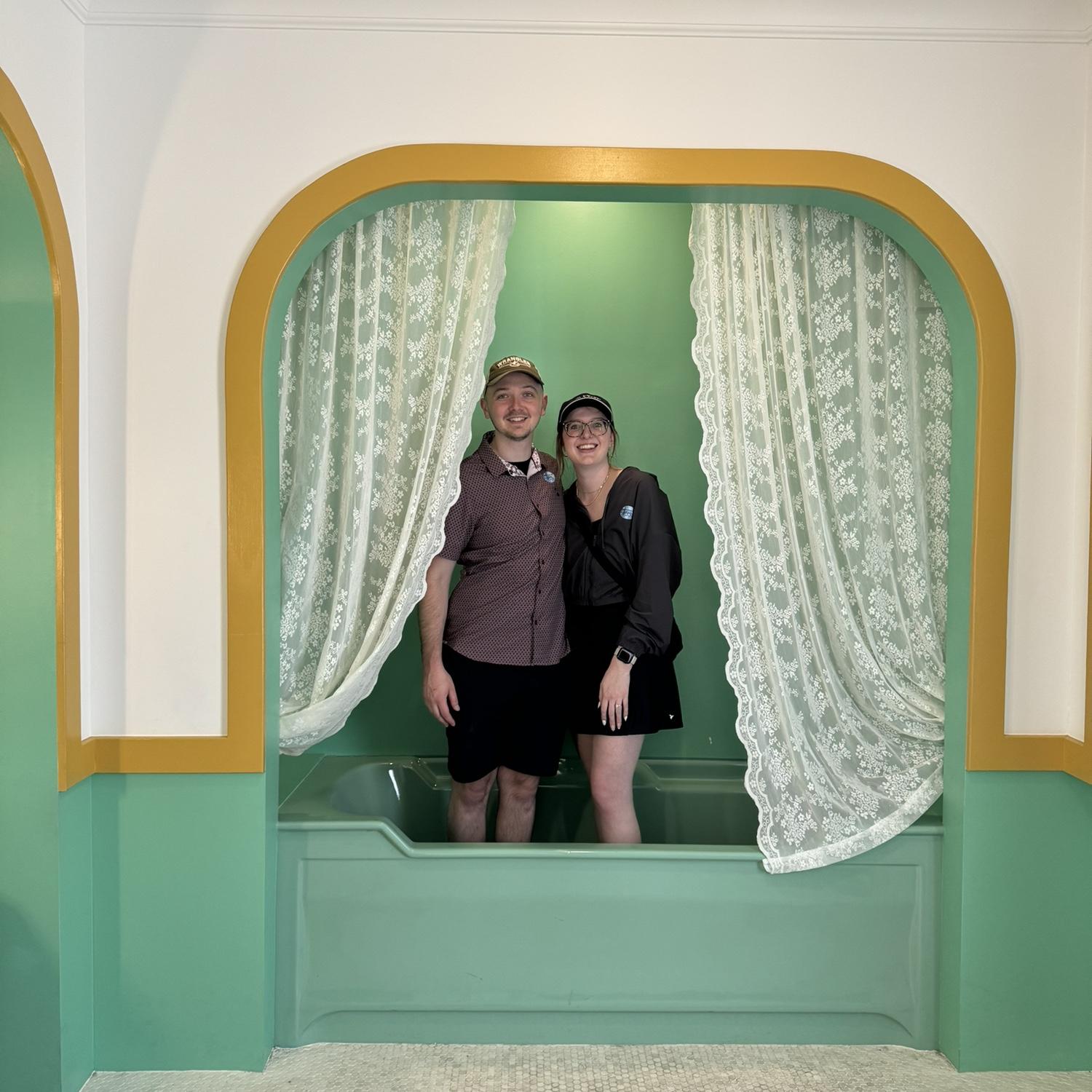 This was on our Stanley "The Shinning" tour. Any fans might recognize the bathtub!