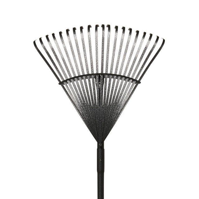 Yard Butler World’s Greatest Leaf Rake | Heavy Duty All Steel Rake with Ergonomic Garden Claw, 20 Free-Floating Tines & Long Metal Handle – Lawn, Yard, Bed, Landscape for Leaves, Grass & Debris, 18"