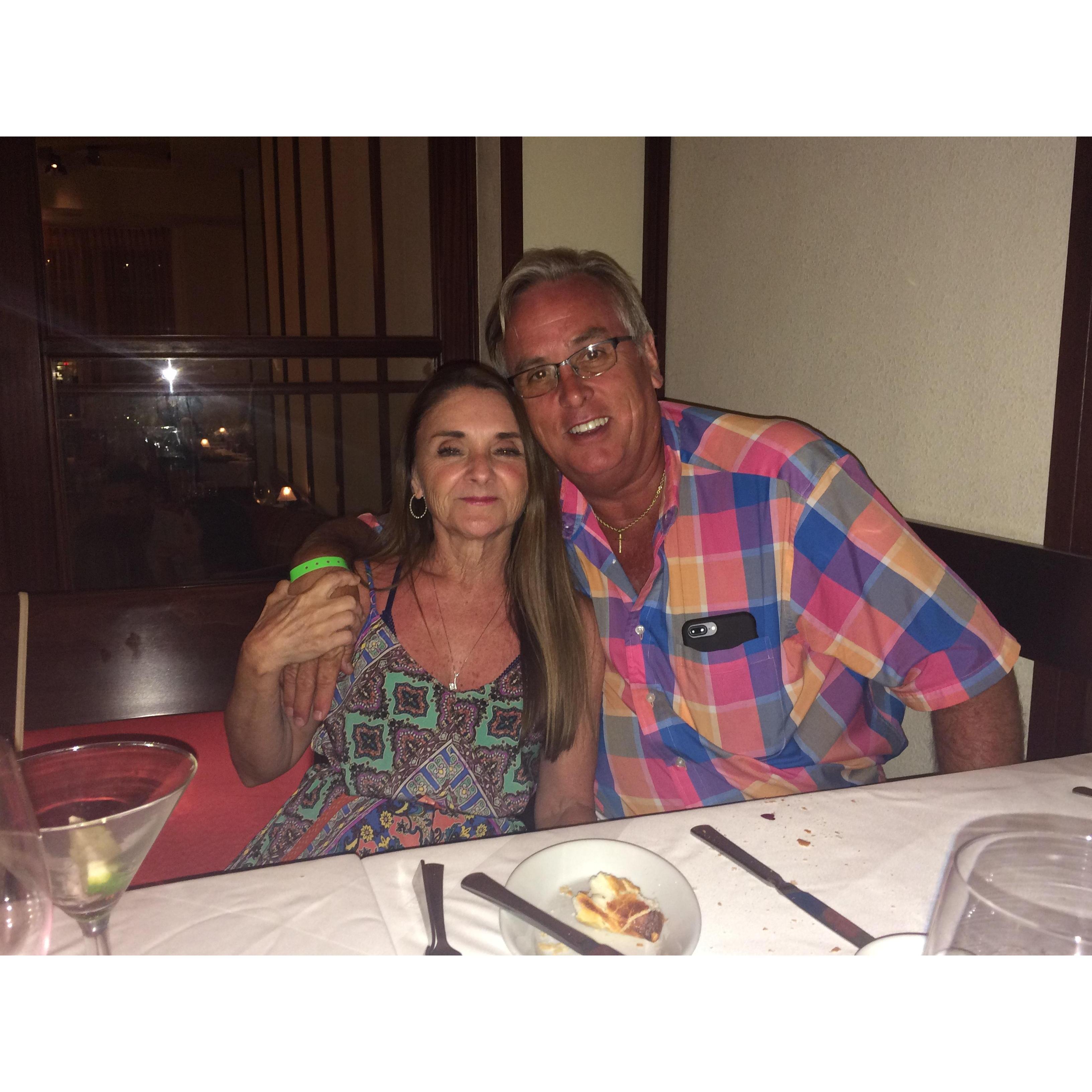 Happy birthday Scotty💓celebrating Tonys father 80th bday in Aruba 2017