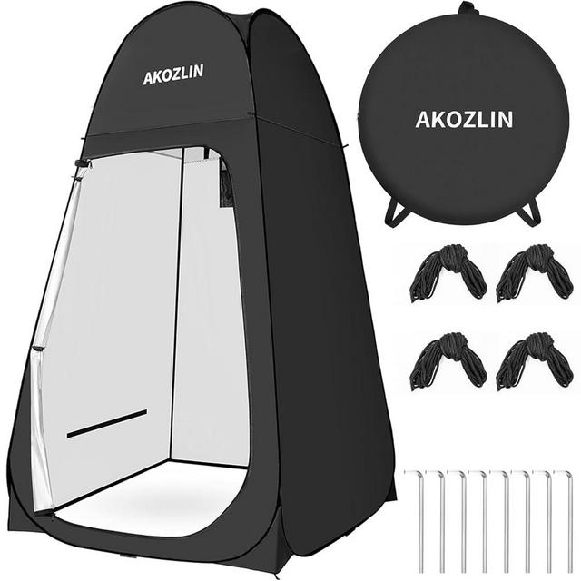 AKOZLIN Portable Pop Up Shower Tent Instant Privacy Dressing Changing Tent Outdoor Shower Room Camp Toilet Tent