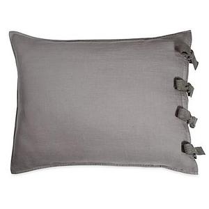 Wamsutta Vintage - Wamsutta&reg; Vintage Washed Linen Standard Pillow Sham in Charcoal