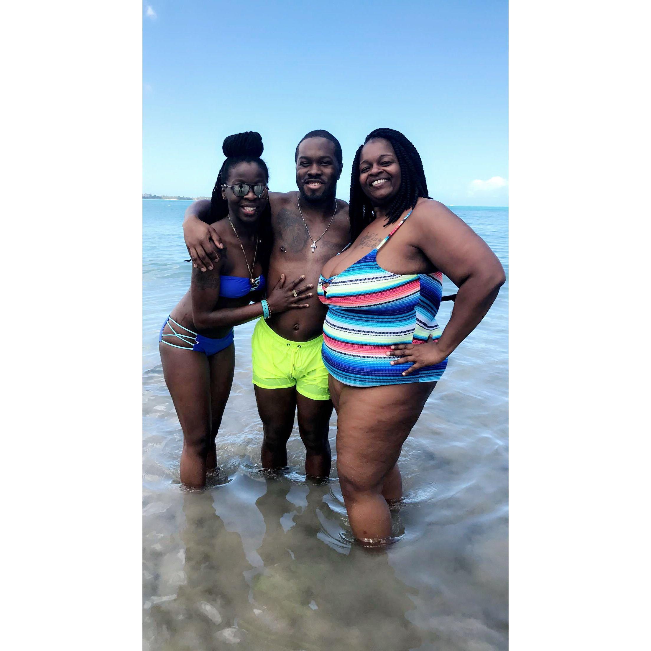 Dushawn, Natesia and Tawanda on Dushawn's Puerto Rico birthday trip.
