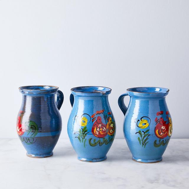 Vintage Handpainted Rooster Pot