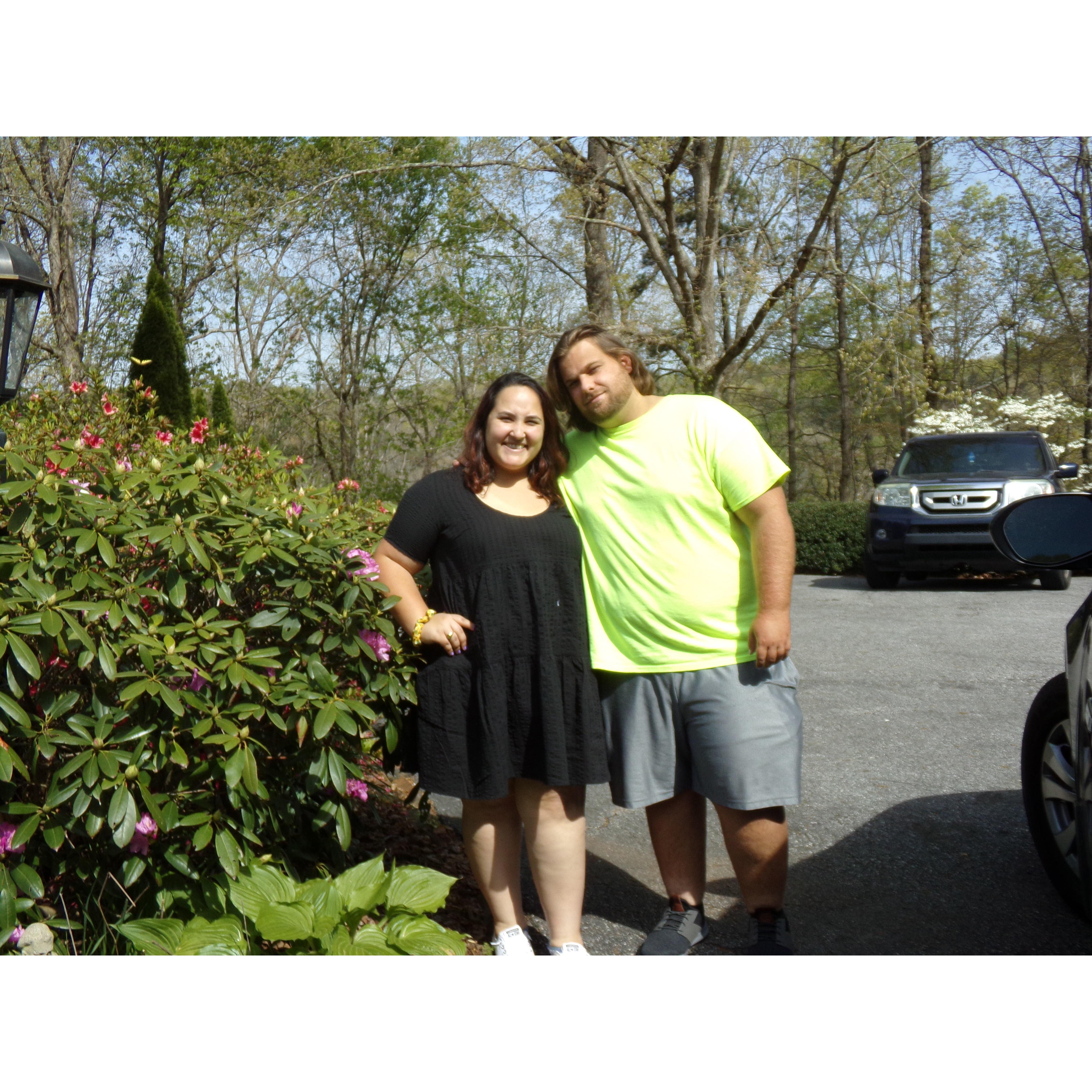 Cody and Maya before Rehearsal Dinner!