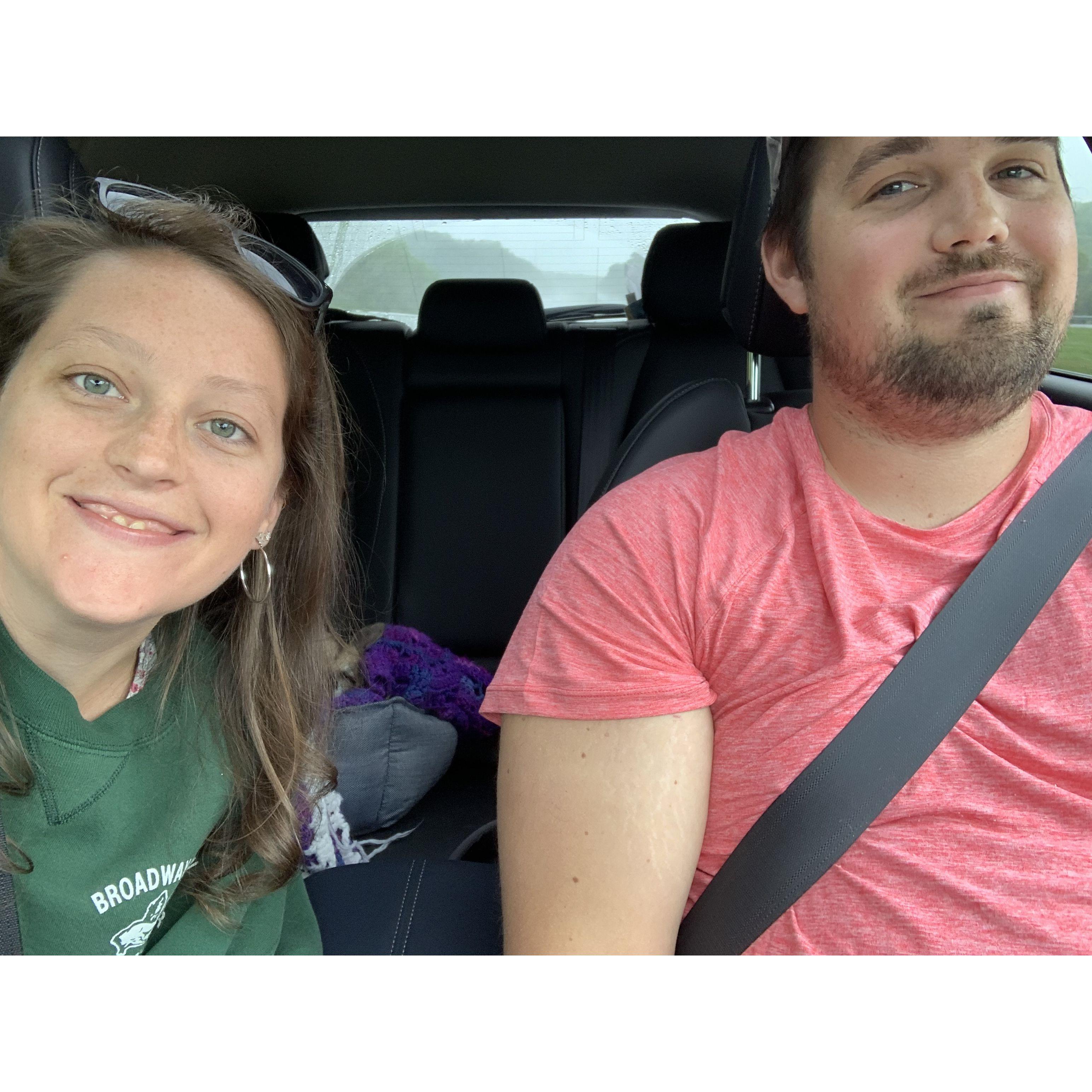 One of many road trips between Ohio and New York