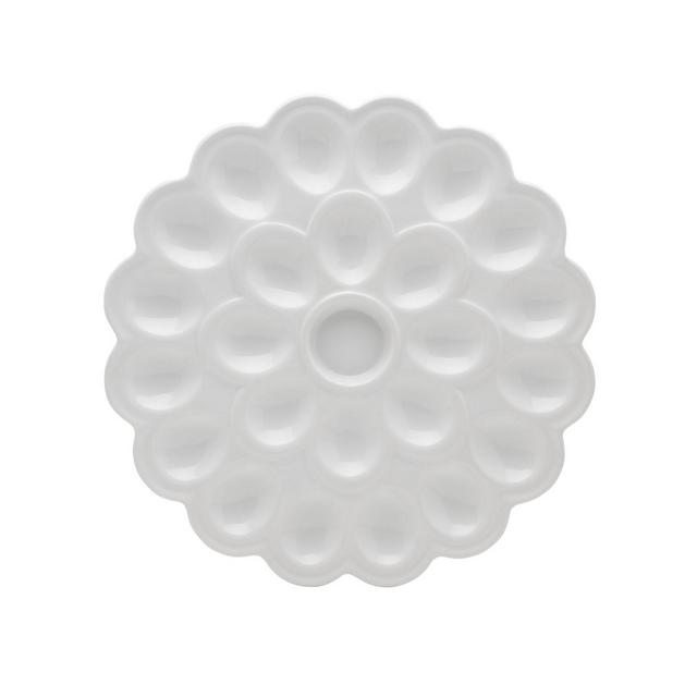 Fitz and Floyd Everyday 24 Count Porcelain Flower Egg Tray