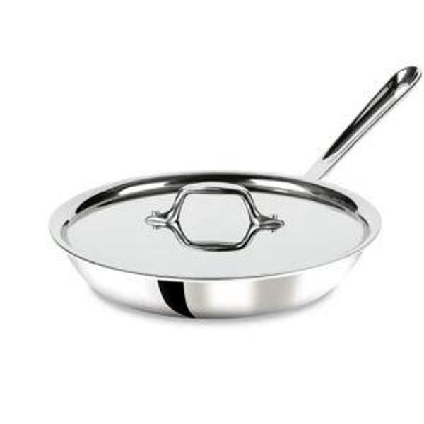 D3 Stainless 3-Ply Bonded Cookware, Fry Pan with Lid, 10 inch