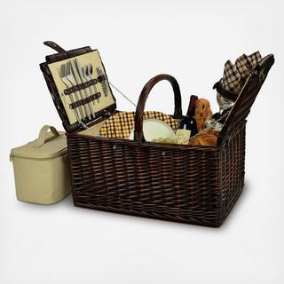 4-Person Buckingham Picnic Basket