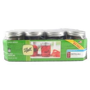 Ball® Regular Mouth Half-Pint (8 Oz.) Glass Mason Jars With Lids And Bands, 12ct