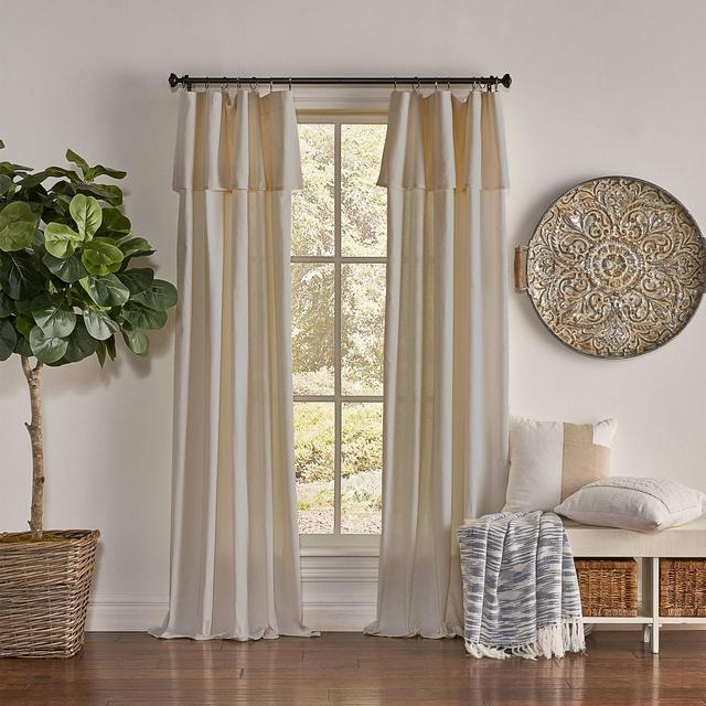 84"x50" Drop Cloth Light Filtering Curtain Panel Linen - Mercantile