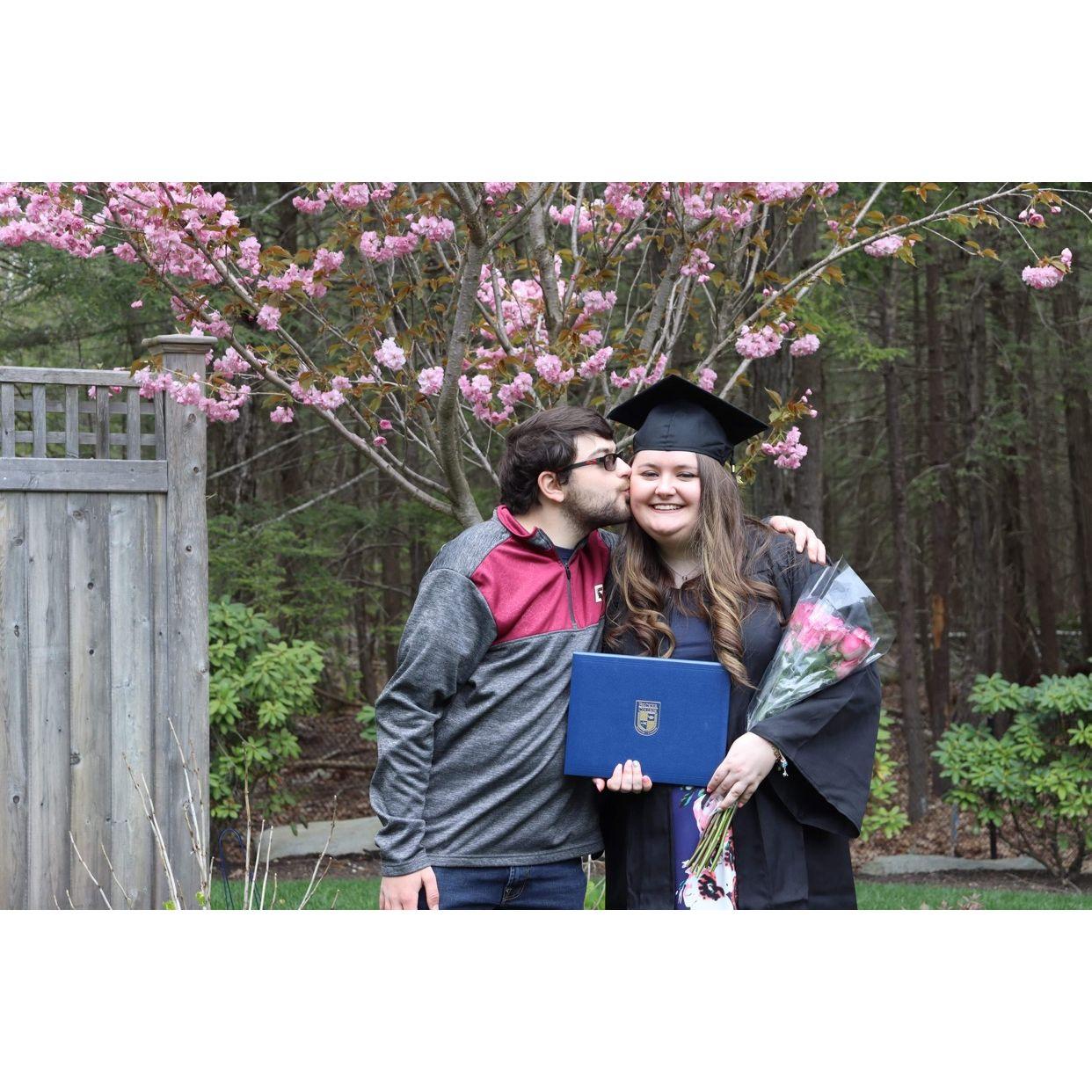 He actually bought me the sign from the college we met at.