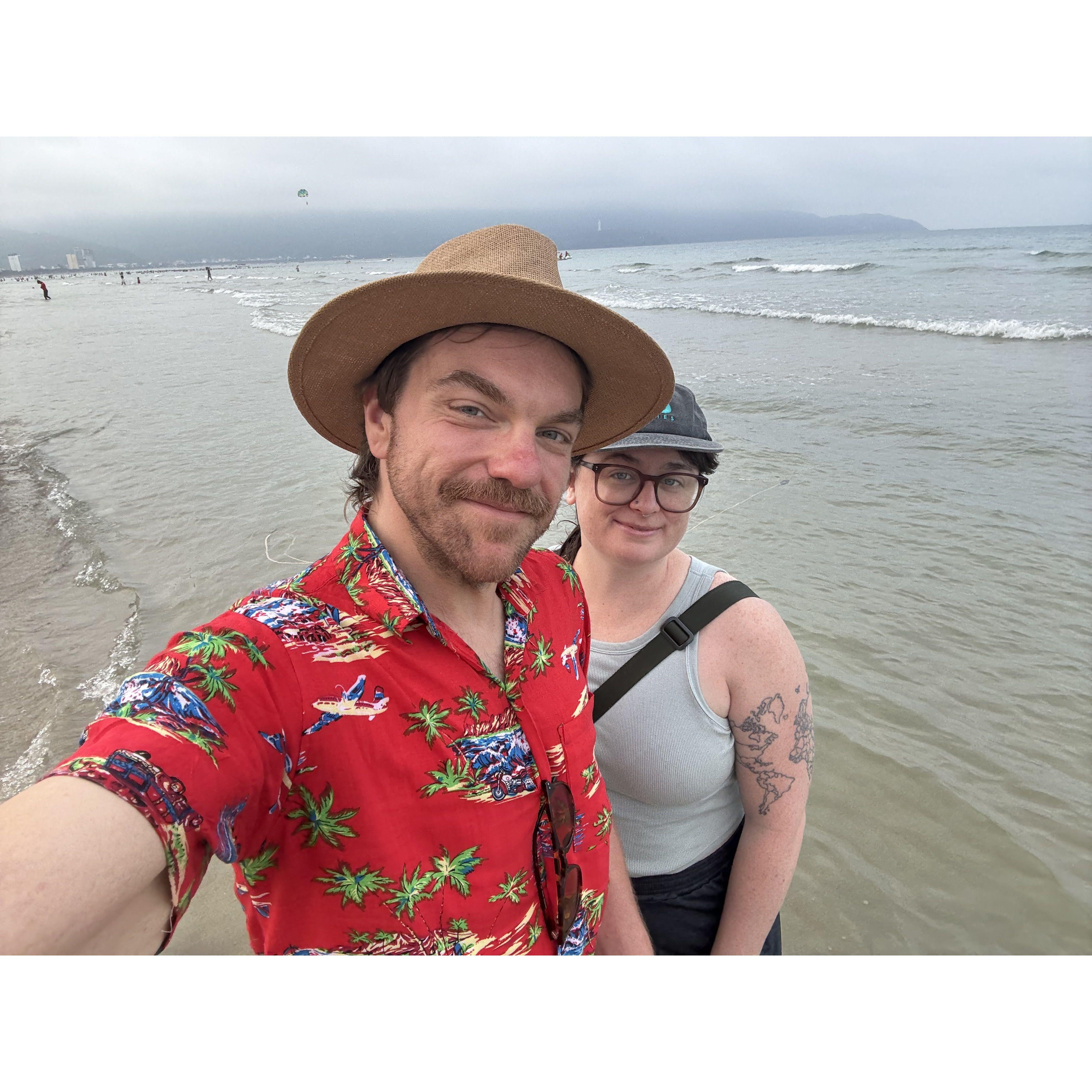 On the beach in Da Nang, Vietnam