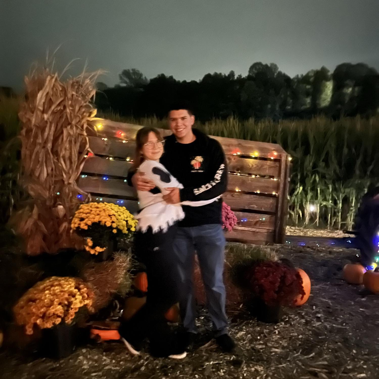 First fall in Maryland, we had to do a REAL corn maze!!