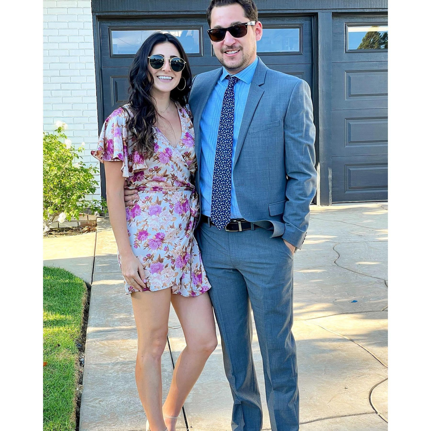 Our first wedding together
