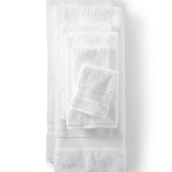 Lands End Supima Cotton White hand towels, bath towels, and bath sheets