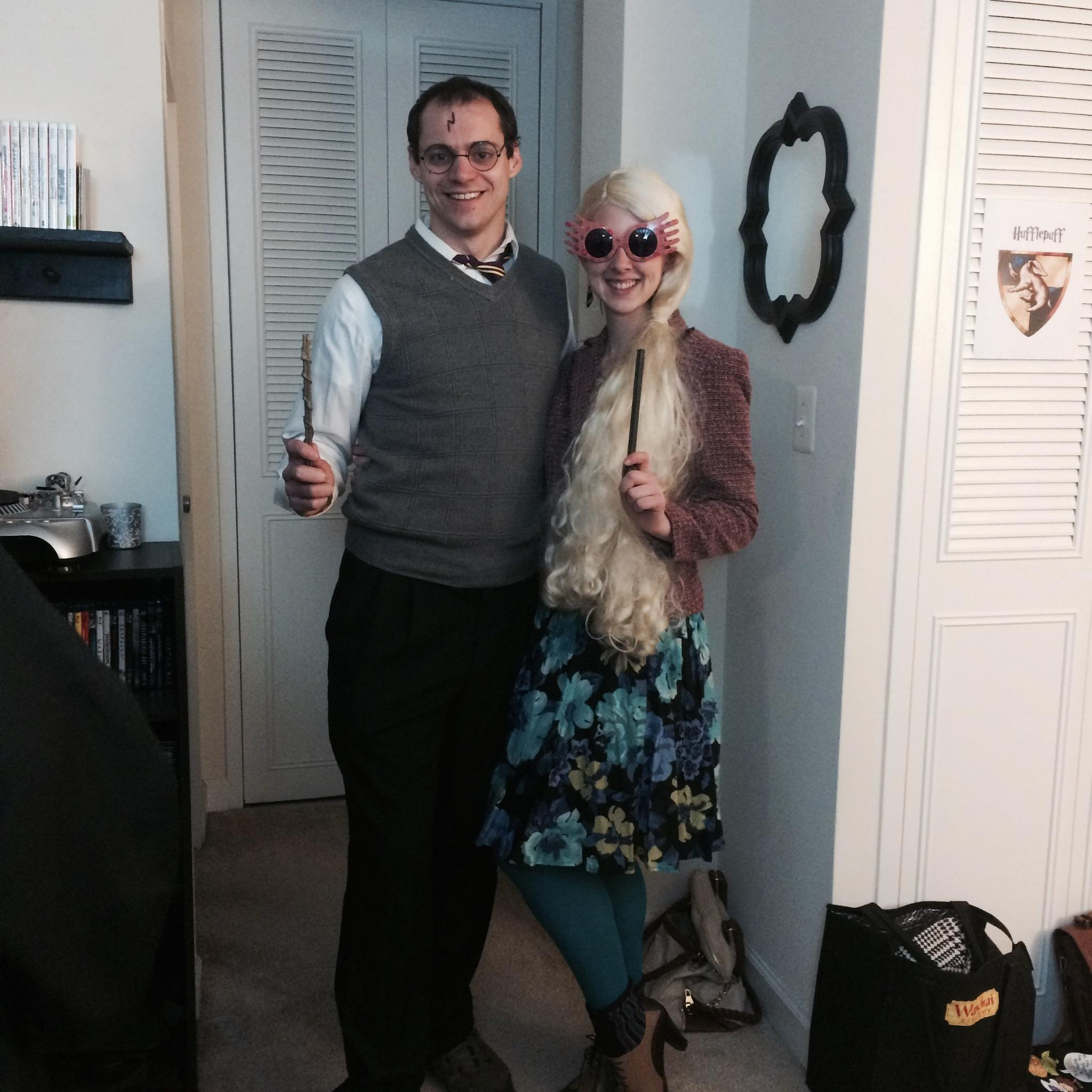 Our love of Harry Potter is only slightly less than our love for each other. - Halloween 2014